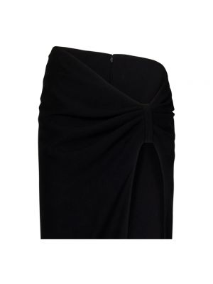 Falda larga de crepé Mônot negro