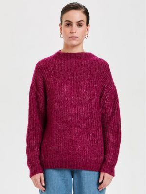 Relaxed fit megztinis Karen By Simonsen violetinė