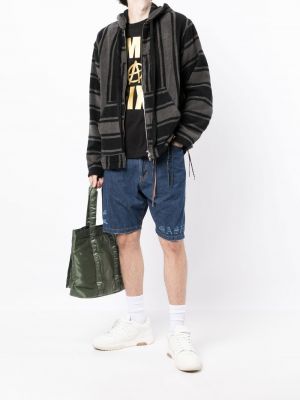 Kapučdžemperis ar apdruku Mastermind Japan melns