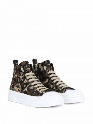 Sneaker mit print mit leopardenmuster mit camouflage-print Dolce & Gabbana
