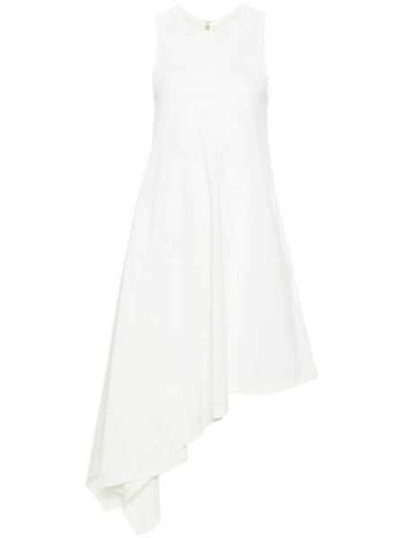 Bavlněné šaty s potiskem Y-3 bílé