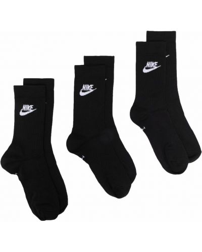 Chaussettes à imprimé Nike noir