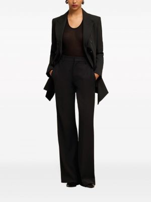 Kalhoty s vysokým pasem Ami Paris černé