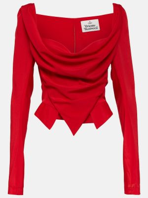 Top drapat Vivienne Westwood roșu