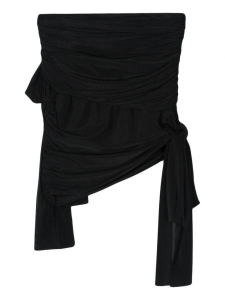Drapované sukně s mašlí Blumarine černé