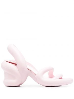 Полуотворени обувки с ток Camper розово