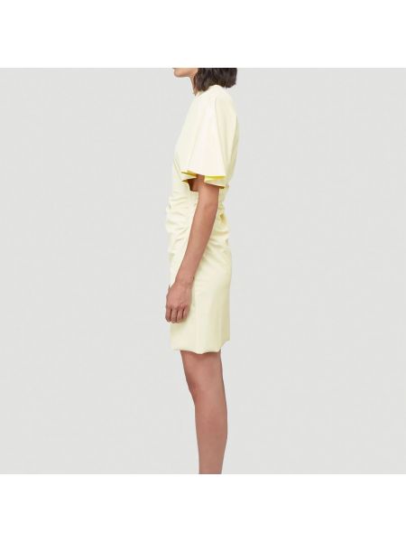 Mini vestido asimétrico Maisie Wilen amarillo