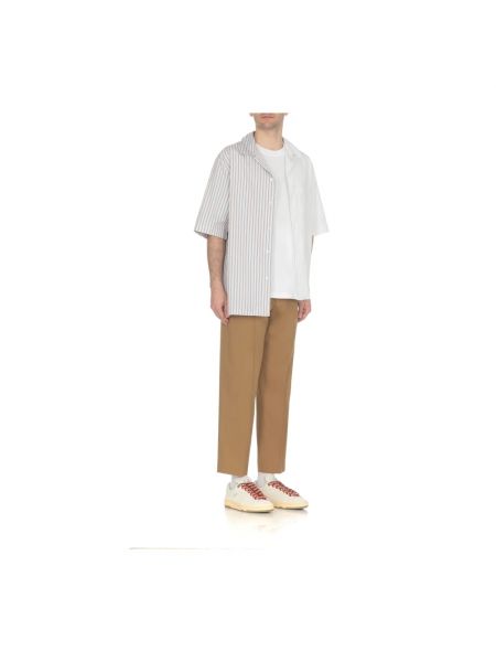 Camisa con bordado de algodón Lanvin blanco