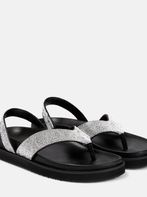 Krištáľové sandále Simkhai čierna