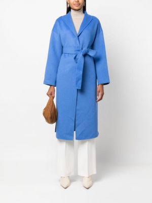 Kabát s výstřihem do v Ermanno Firenze modrý
