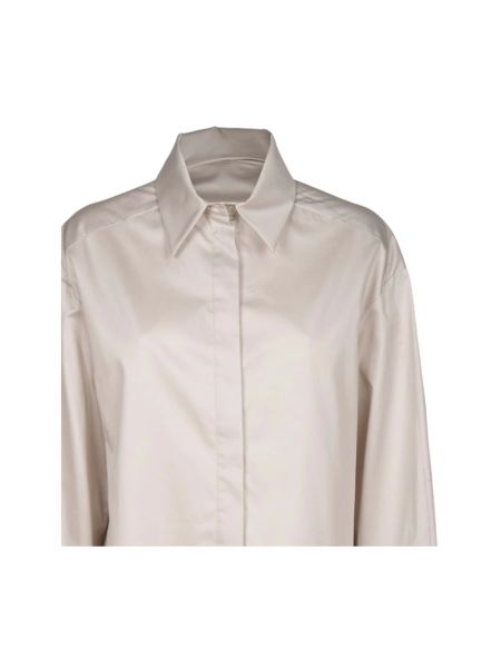 Camisa de algodón Max Mara beige