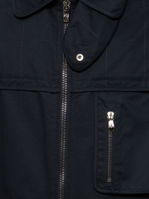 Manteau en coton avec poches Ferrari bleu