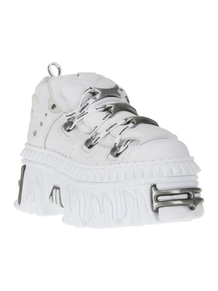Sneakersy na platformie Vetements białe