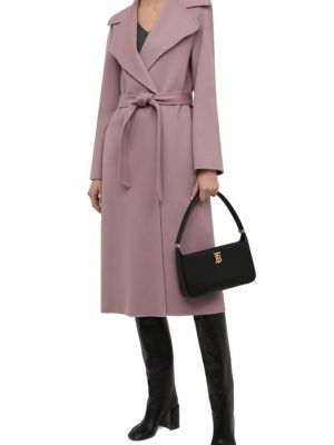 Кашемировое пальто Ralph Lauren розовое