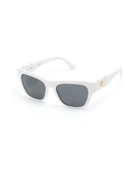 Białe okulary przeciwsłoneczne Versace