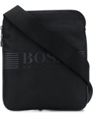 Месенджер сумка з логотипом Boss Hugo Boss, чорна