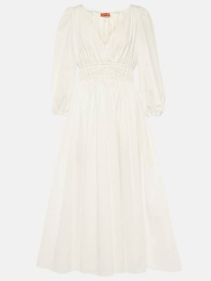 Pamučna midi haljina Altuzarra bijela