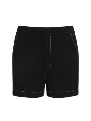 Shorts en viscose large Cdlp noir