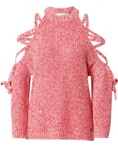 Меланжов пуловер Ted Baker червено