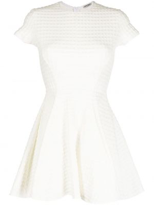 Žakárové šaty Miu Miu Pre-owned bílé