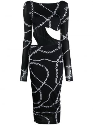Večerné šaty s potlačou Versace Jeans Couture