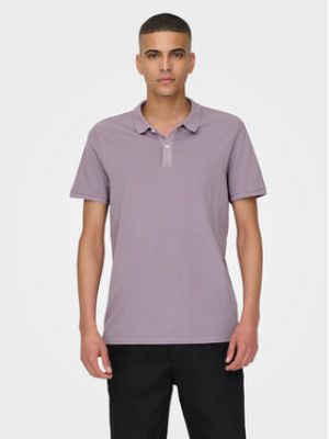 Polo slim Only & Sons violet