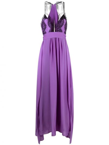 Vestido de noche de encaje Victoria Beckham violeta