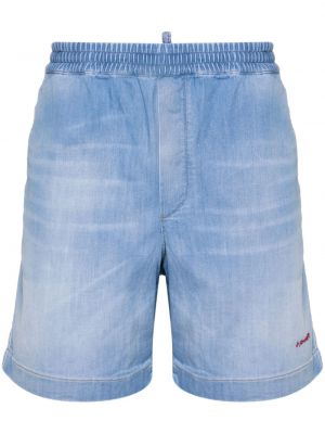 Shorts en jean brodeés Dsquared2