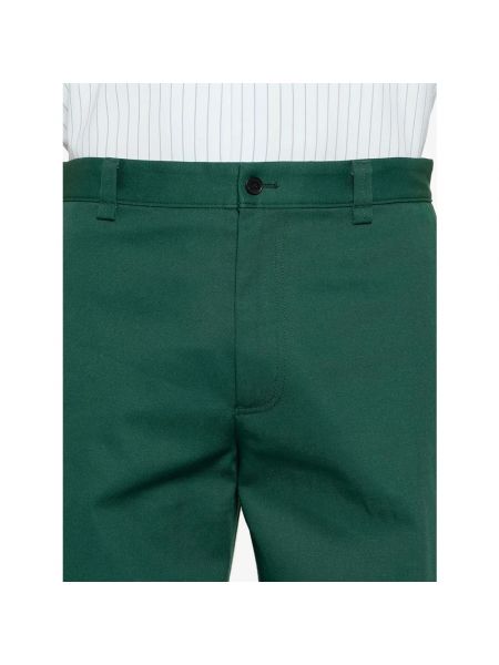 Pantalones chinos de algodón Lanvin verde