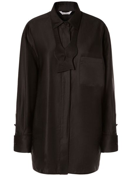 Camisa de algodón Max Mara negro