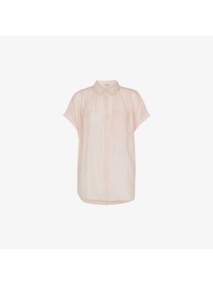 Рубашка с коротким рукавом из крепа Whistles розовая