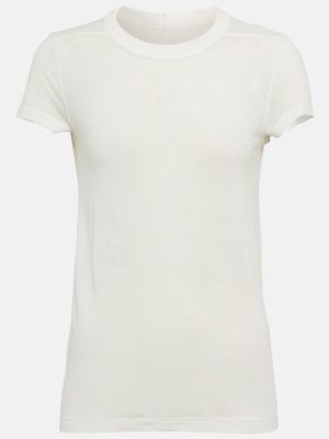 T-shirt en soie Rick Owens blanc