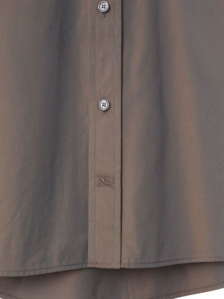 Medvilninė siuvinėta marškiniai Burberry pilka