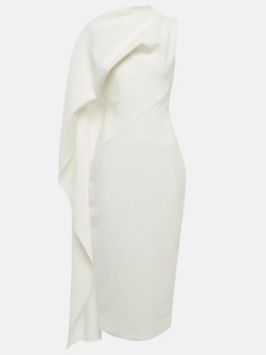 Платье миди из крепа Roksanda белое