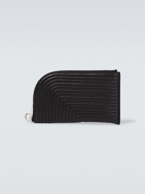 Prešívaná kožená peňaženka Rick Owens čierna