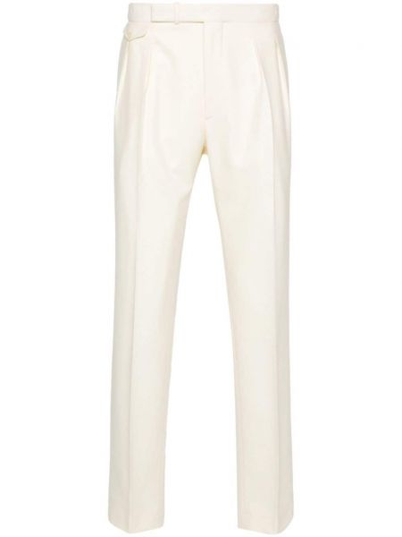 Vlněné kalhoty Tagliatore bílé