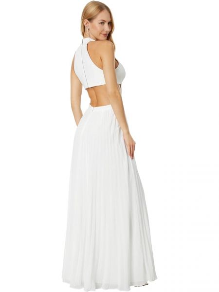 Плиссированное платье Bcbgmaxazria белое