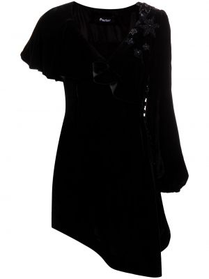 Vestido de cóctel asimétrico Parlor negro