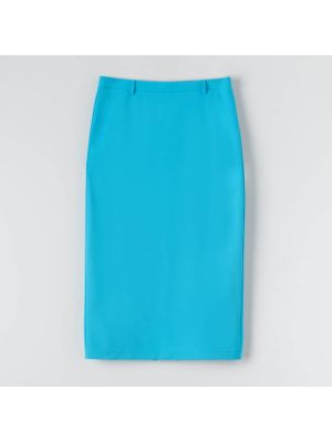 Sukňa z polyesteru Sinsay - modrá