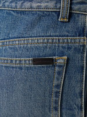 Bavlnené džínsy s vysokým pásom Saint Laurent
