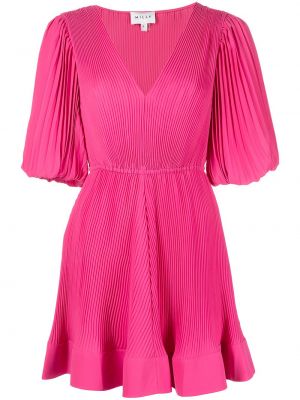 Plissert dress Milly rosa