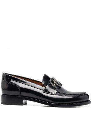 Pantofi loafer din piele Rene Caovilla negru