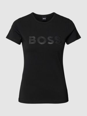 Koszulka z krótkim rękawem Boss czarna
