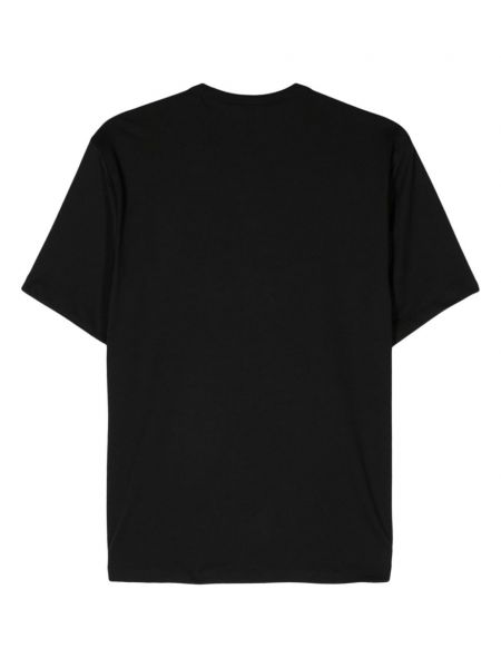 Raštuotas medvilninis marškinėliai Blauer juoda