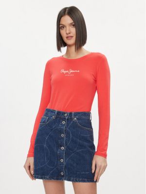 Bluză slim fit Pepe Jeans roșu
