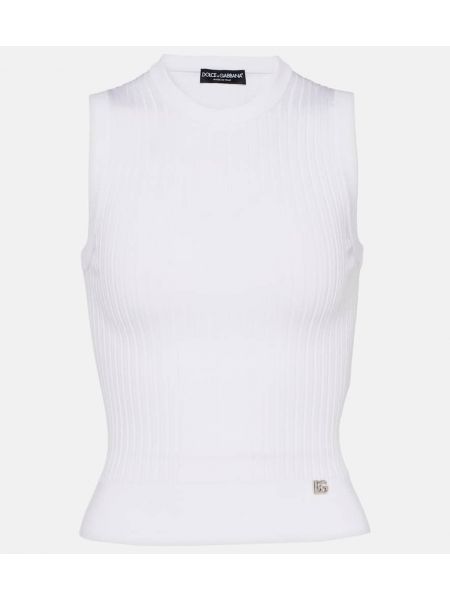 Strikke tank top Dolce&gabbana hvit