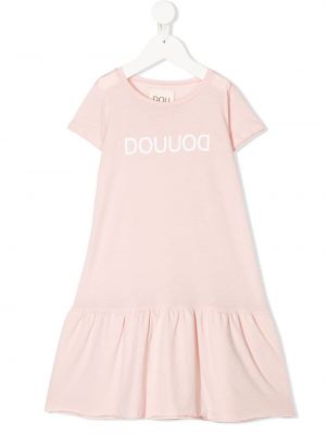 Trykt dress for jenter Douuod Kids rosa