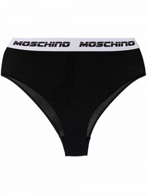 Brodert stringtruser Moschino svart