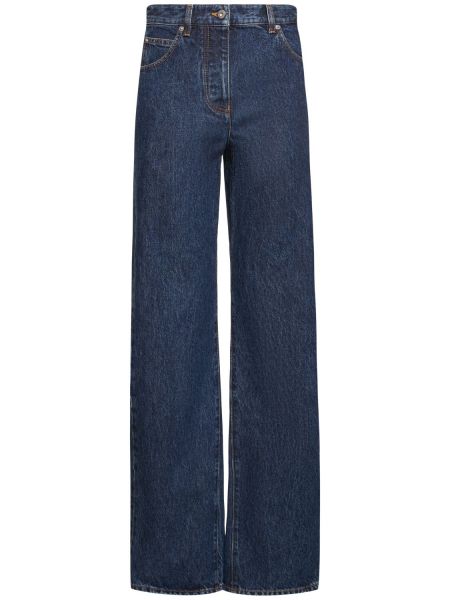 Boyfriend jeans med låg midja Ferragamo blå