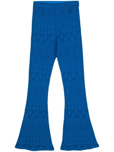 Pantalon évasé Patrizia Pepe bleu